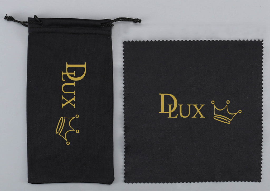 D·LUX The Crown Sunglasses Matte Black · Gold Crown · UV400