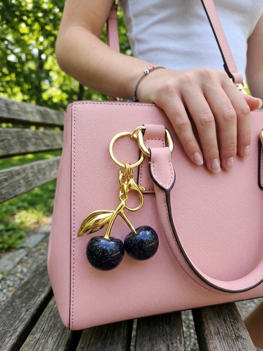The Crown Cherry Charm — D·LUX Wear | Bag Charm | Key Charm | 4 Colors